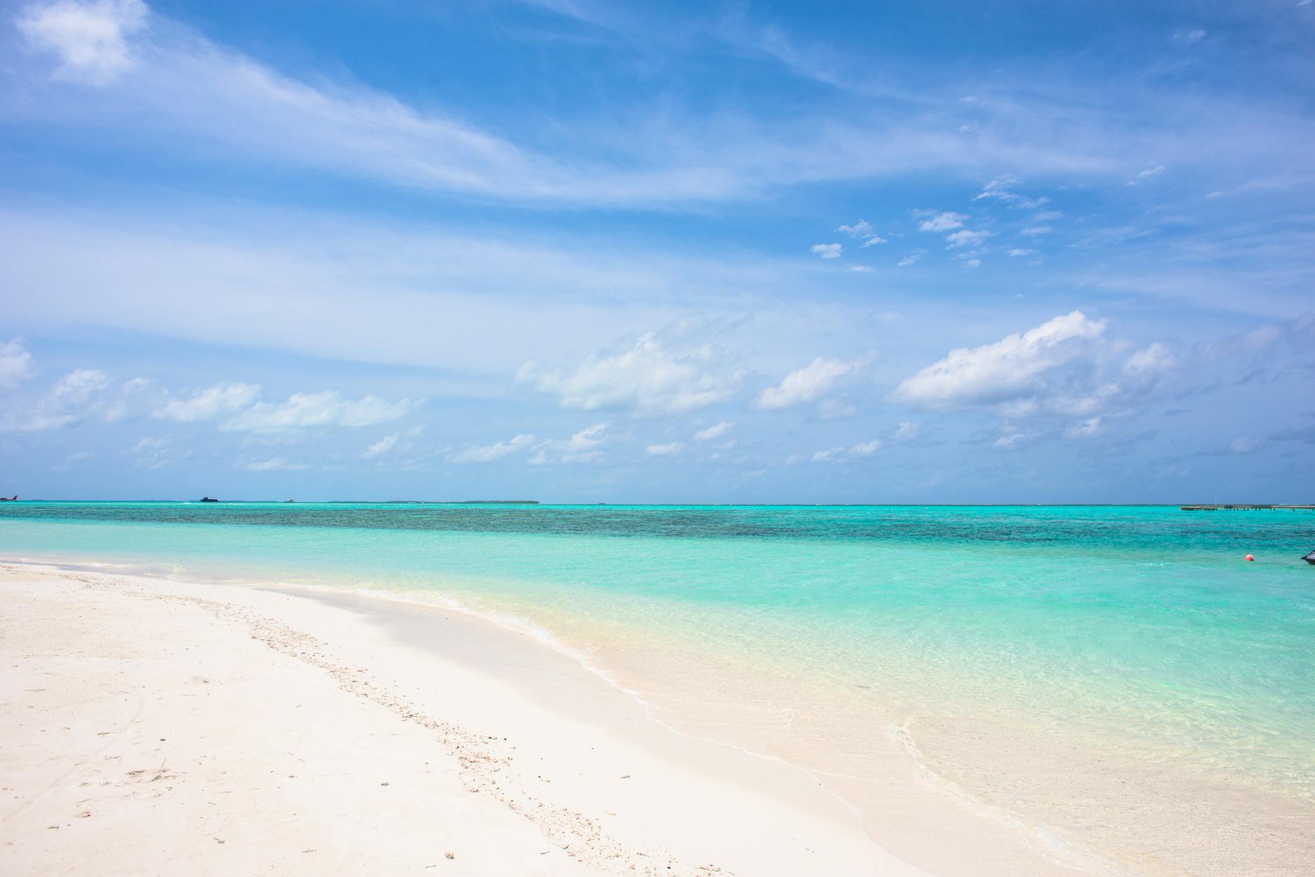 Open water and beach on Tierra Bomba, the crossing from Cartagena