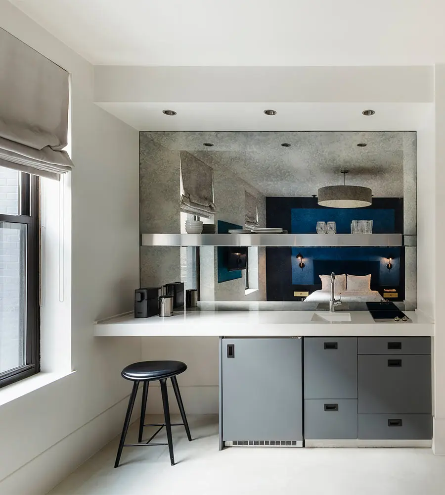 Residential kitchenette in one of our studios