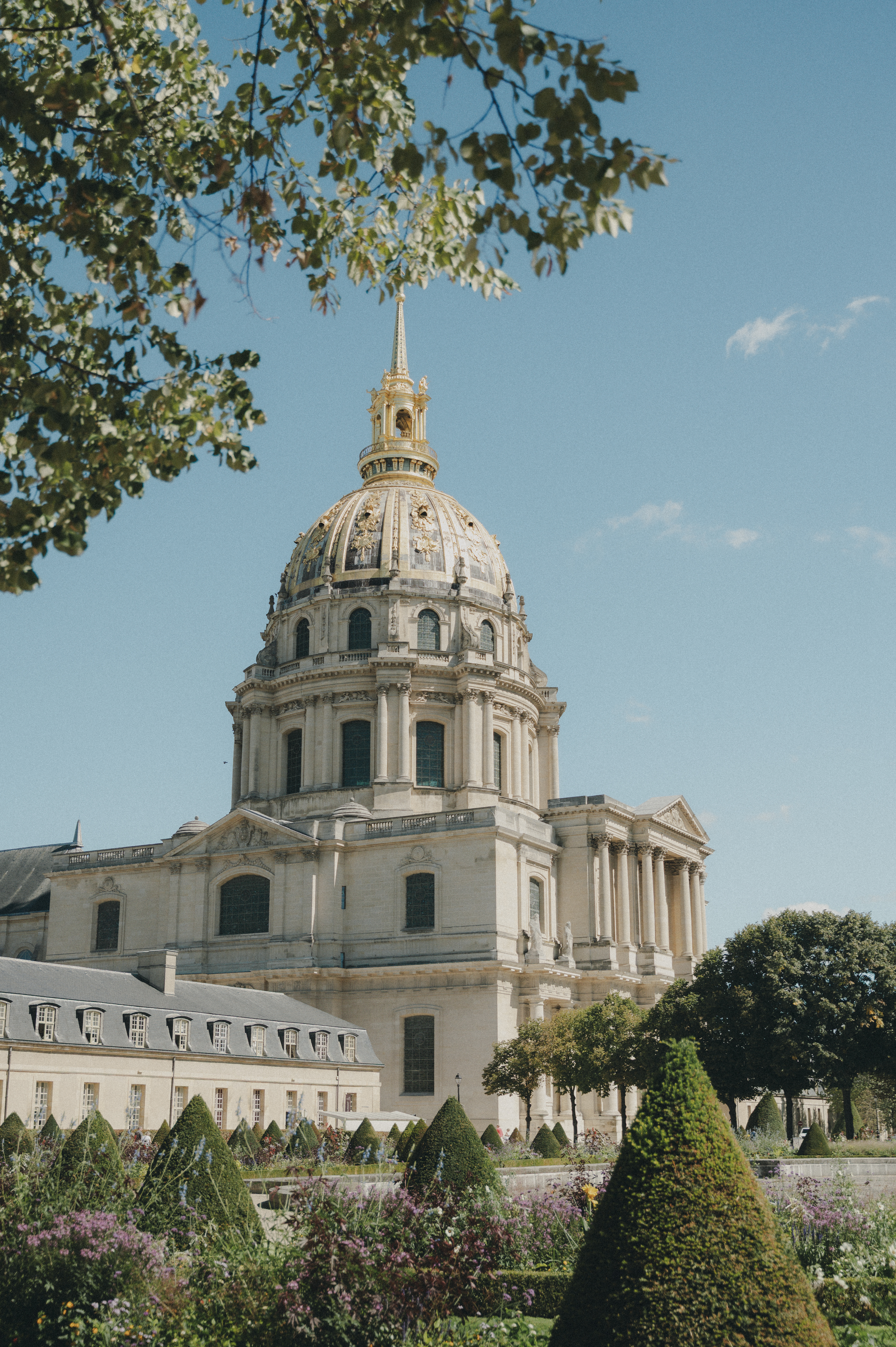 The golden dome of Les Invalides, in Paris.